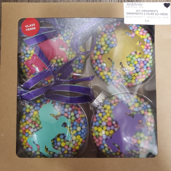 Unicorn Ornaments Set of 4 Home Decor - Picture 3 of 3